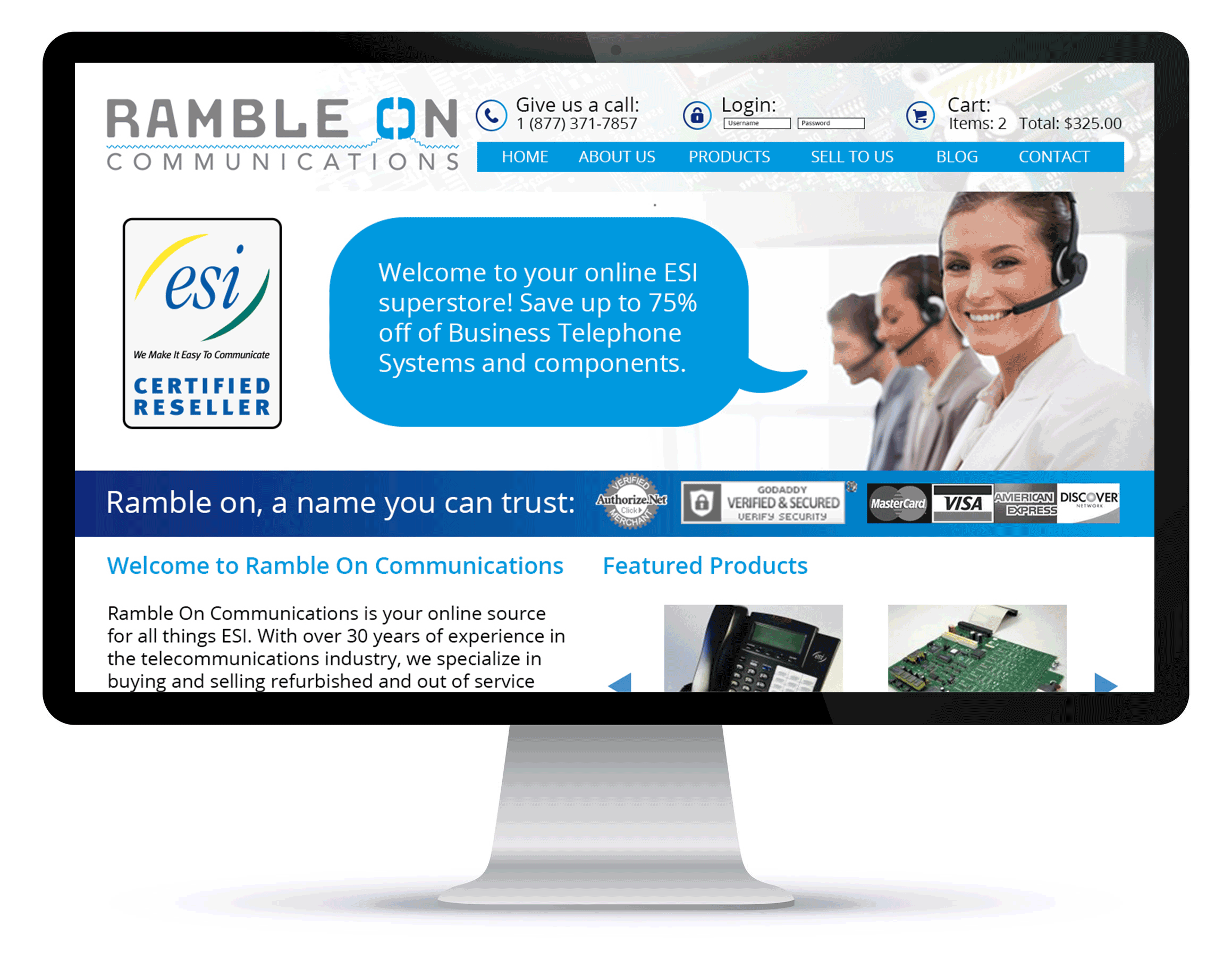 Ramble on - Website design