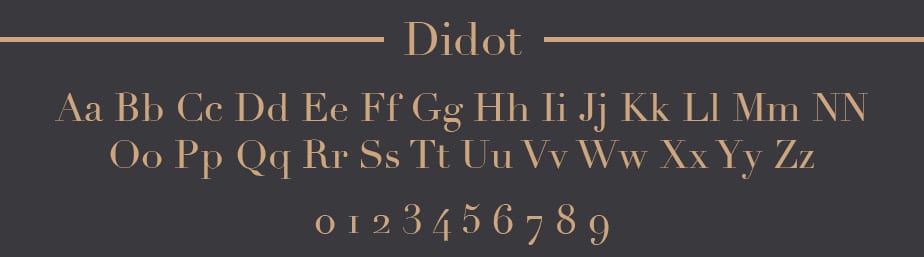 Didot Web Safe Font