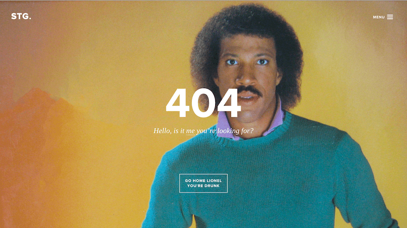 404 page funny