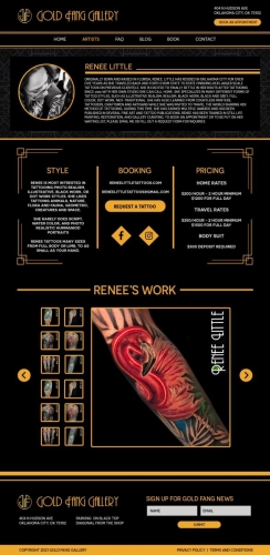 Tattoo Website Design - Boynton Beach Florida