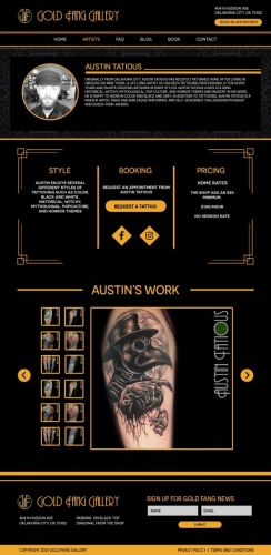 Tattoo Website Design - Boynton Beach Florida