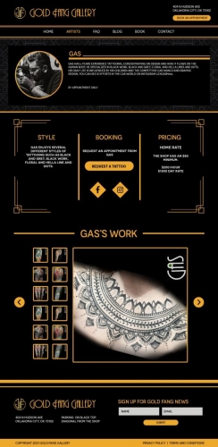 Tattoo Website Design - Boynton Beach Florida