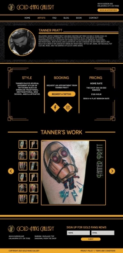 Tattoo Website Design - Boynton Beach Florida