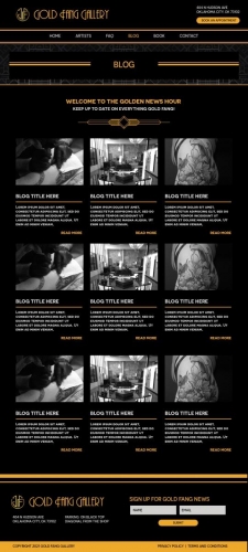 Tattoo Website Design - Boynton Beach Florida